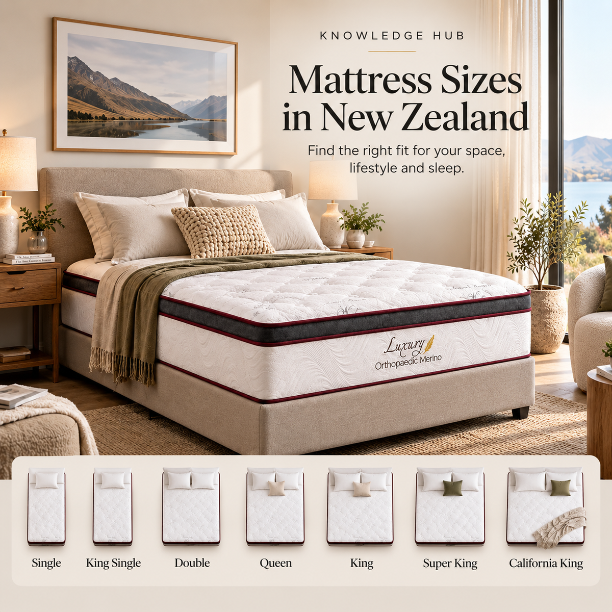 Mattress Sizes NZ 2026: Complete New Zealand Bed Size & Dimensions Guide