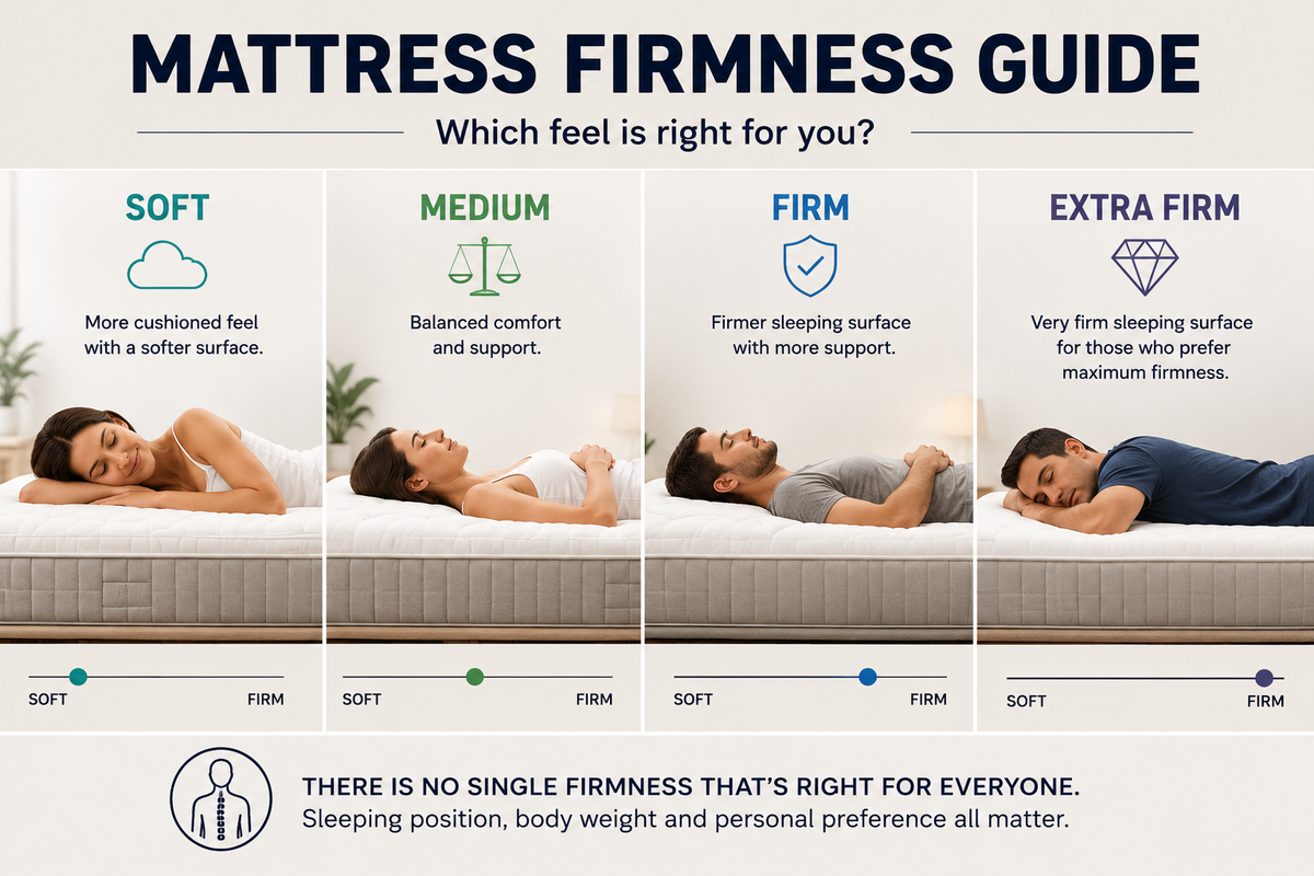 What Mattress Firmness Is Best? Soft vs Medium vs Firm vs Extra Firm
