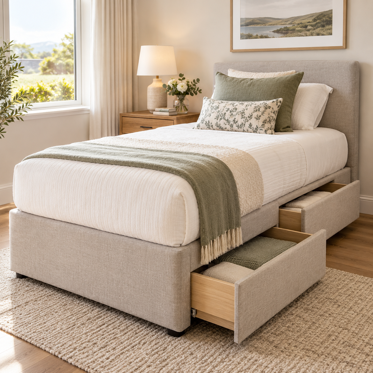 King Single Beds with Drawers NZ – Comfort, Storage & Space-Saving Benefits