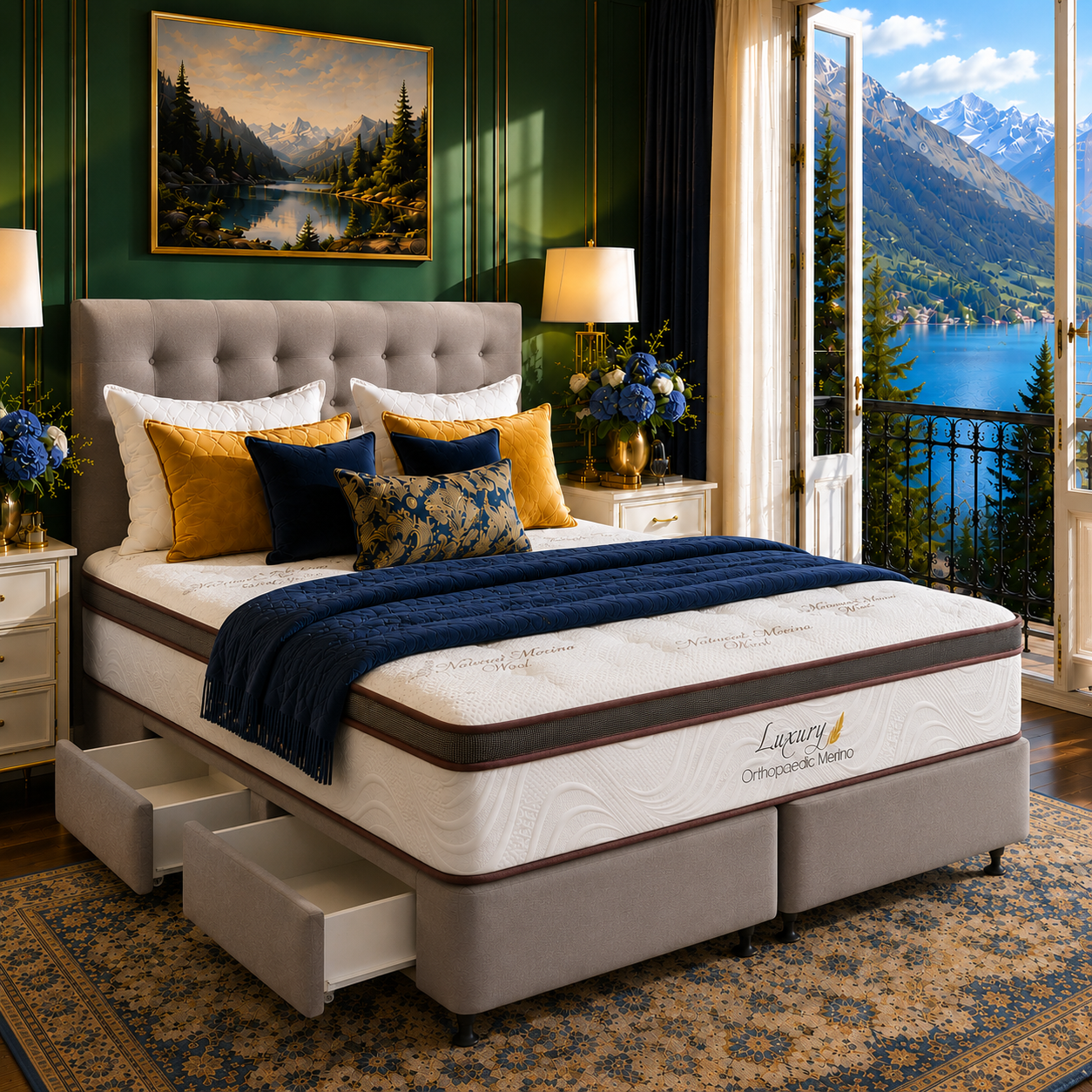 Orthopaedic Merino Bed (with Drawers)