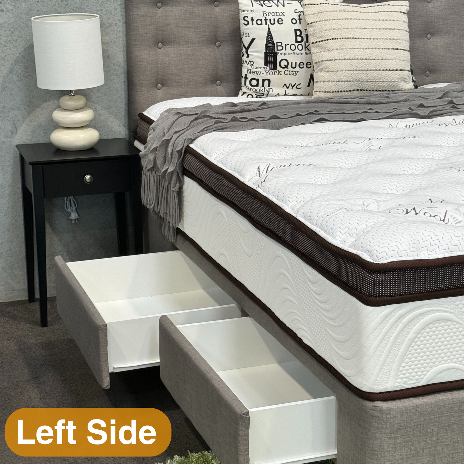 King Single Orthopaedic Merino Mattress & Drawer Base