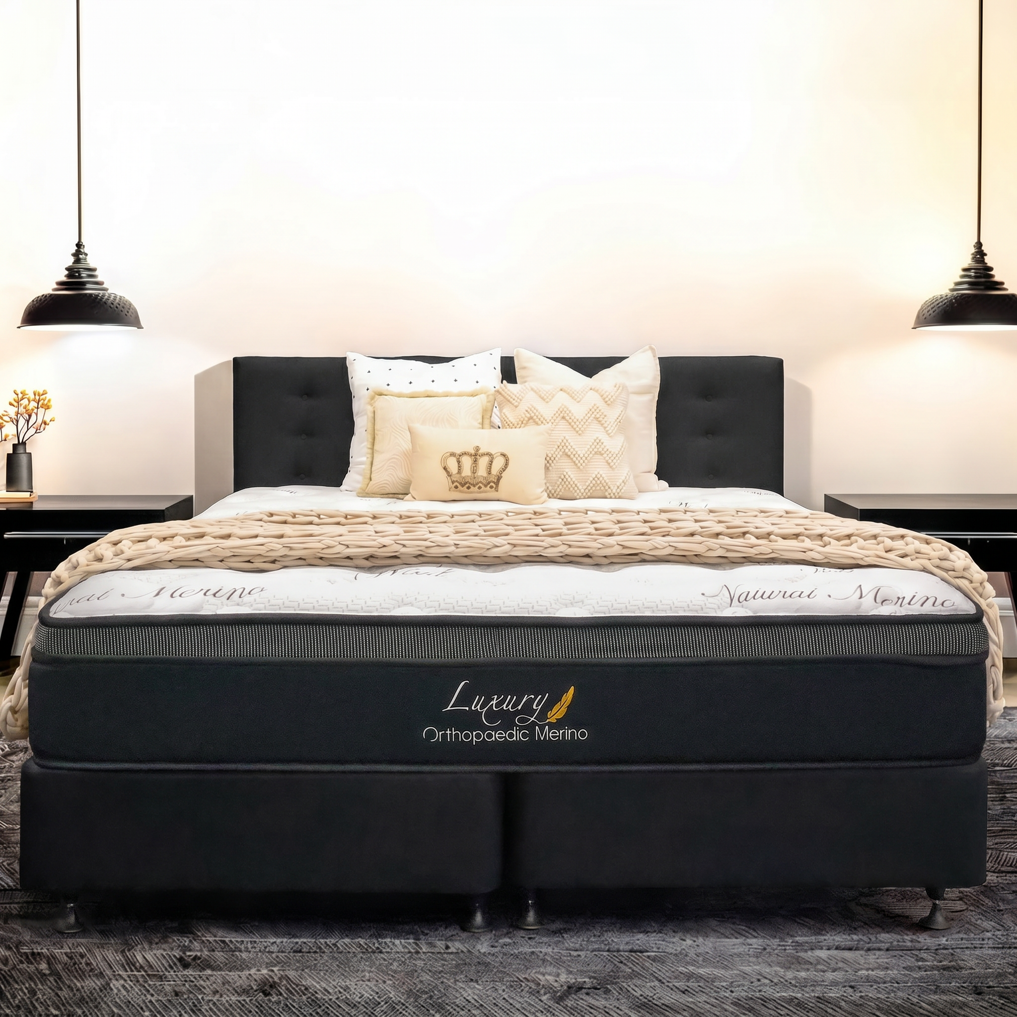 Californian King Orthopaedic Merino Mattress & Base