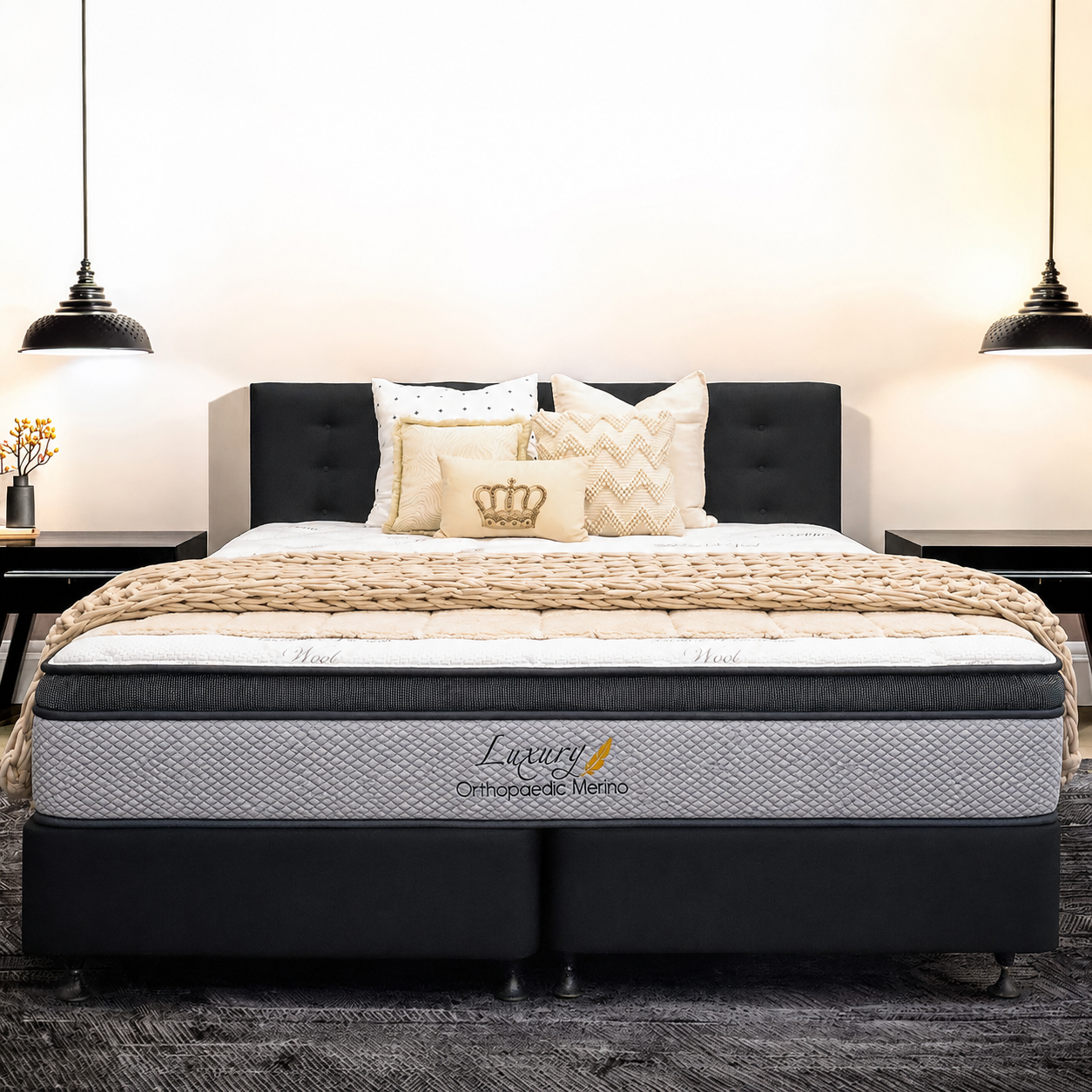 Californian King Orthopaedic Merino Mattress & Base