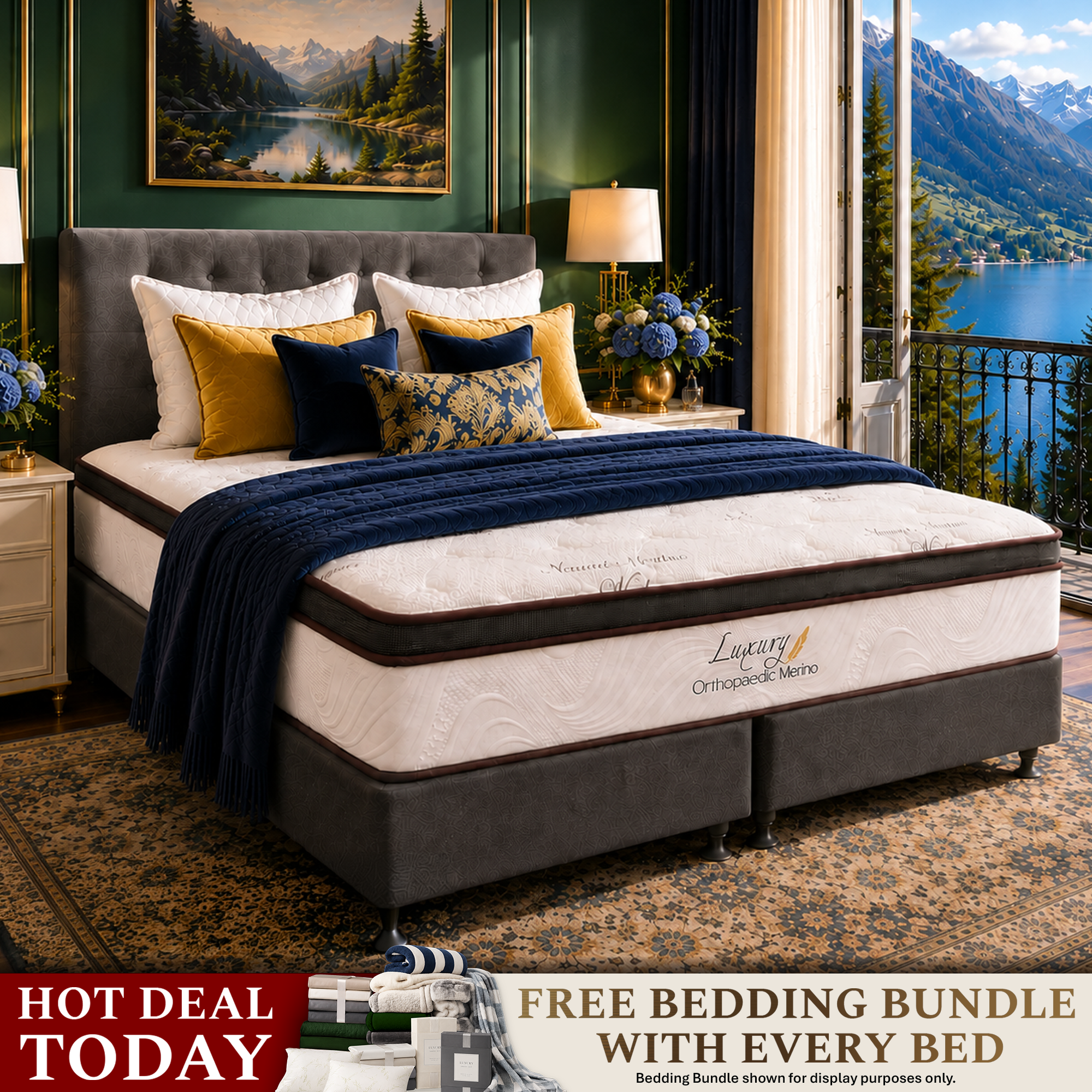 Californian King Orthopaedic Merino Mattress Only
