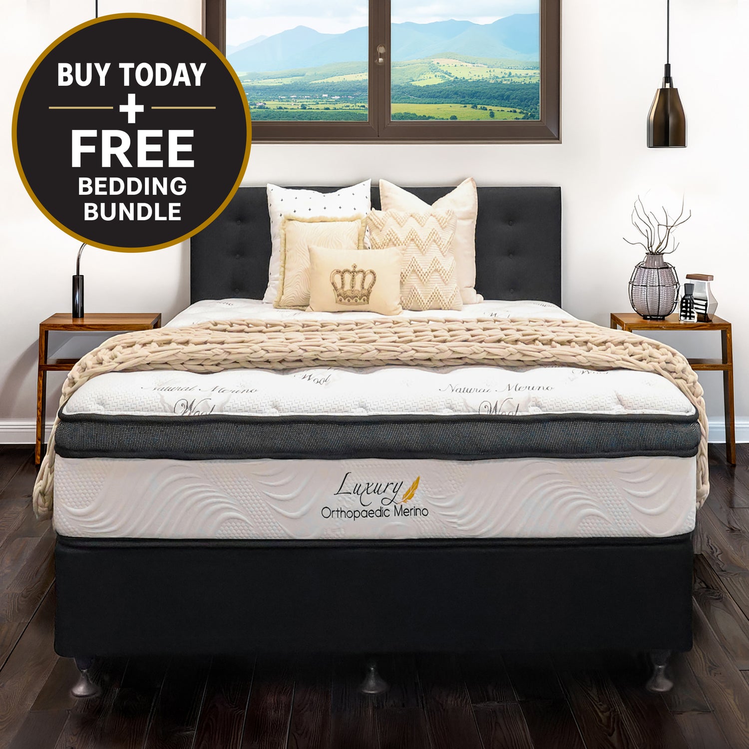 Double Orthopaedic Merino Mattress Only