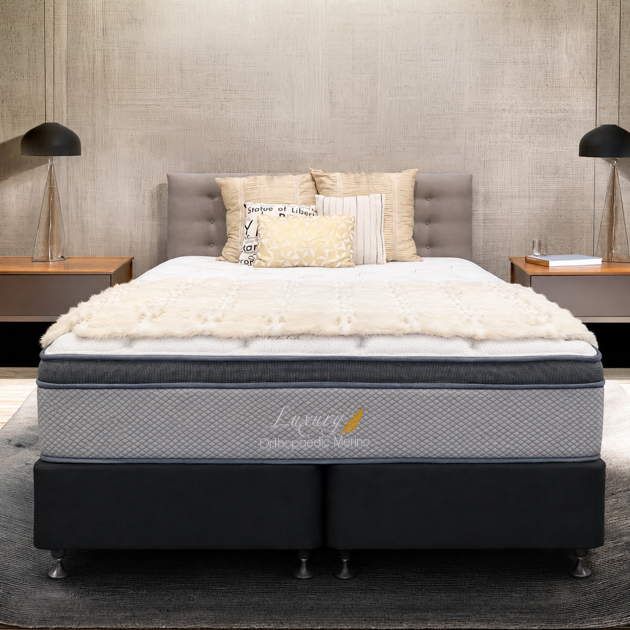 Long Double Orthopaedic Merino Mattress & Base