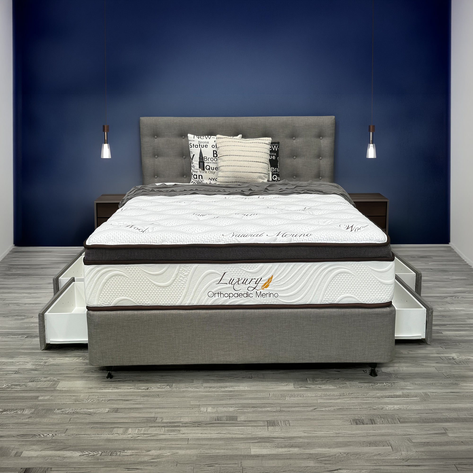 DOUBLE Orthopaedic Merino Mattress & Drawer Base
