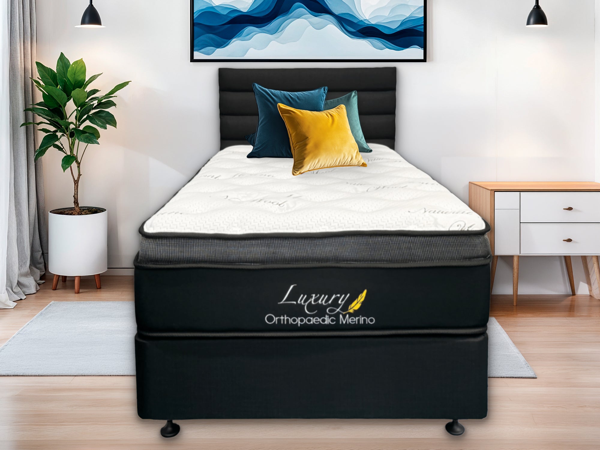 SINGLE Orthopaedic Merino Mattress & Base