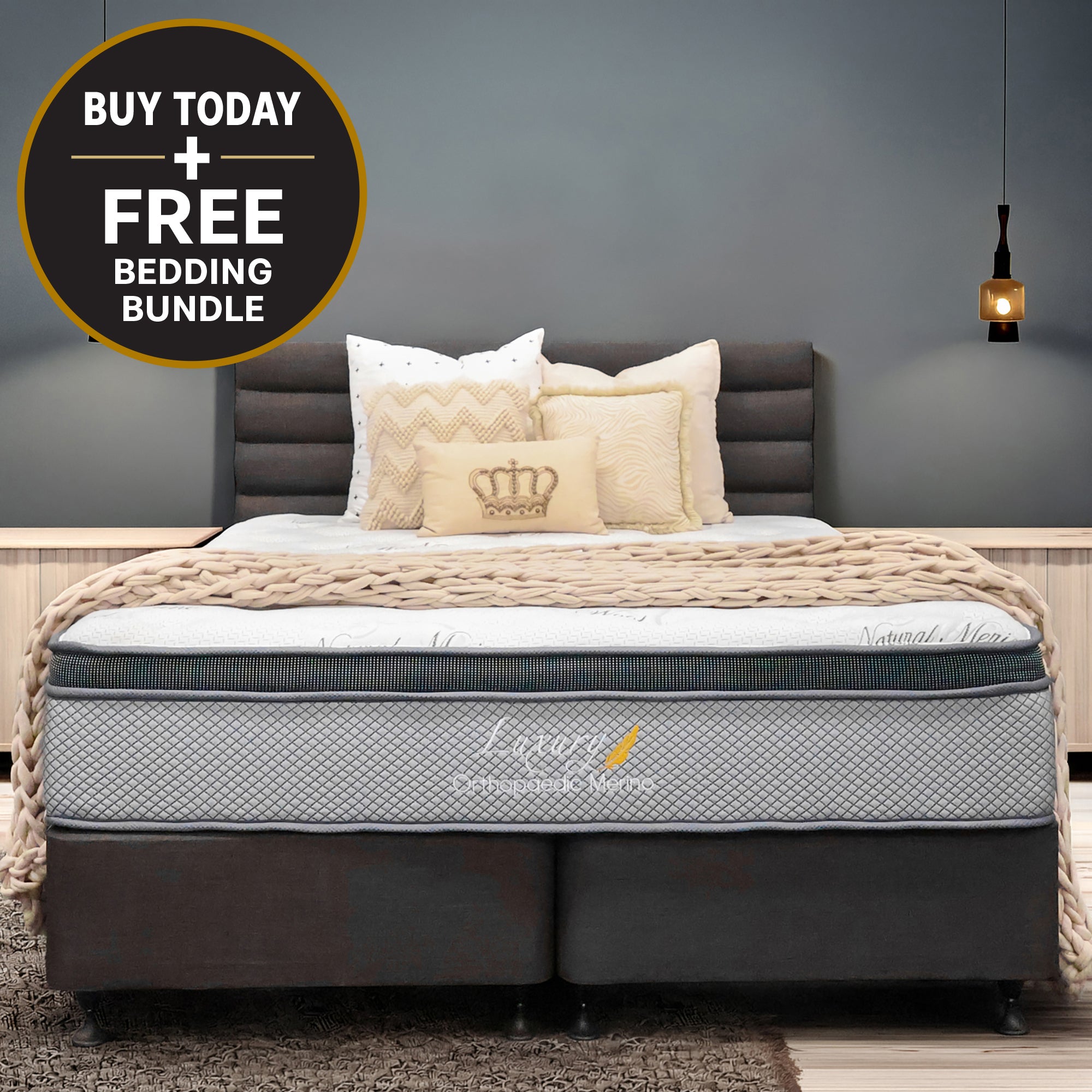 King Orthopaedic Merino Mattress Only