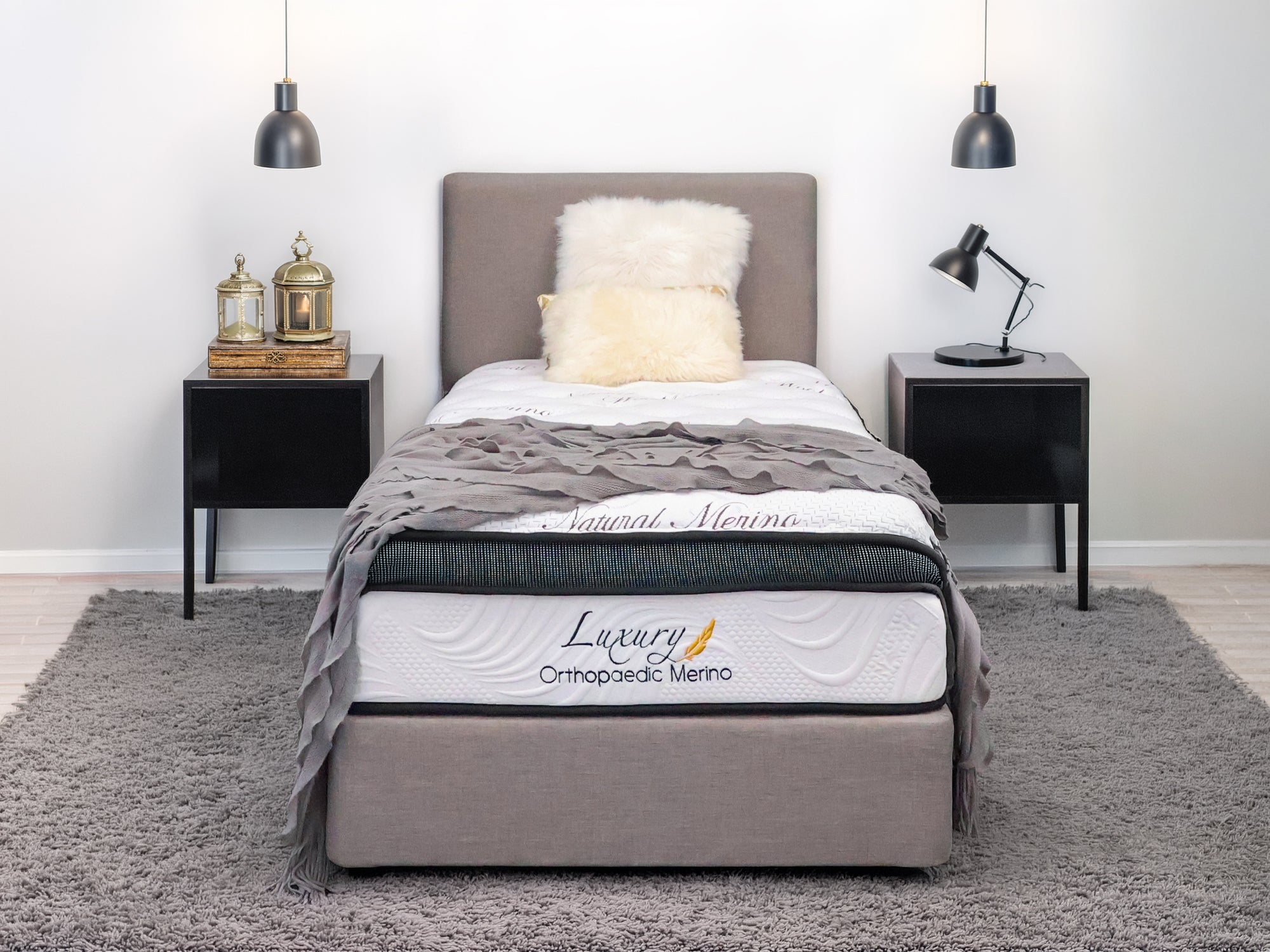 KING SINGLE Orthopaedic Merino Mattress & Base