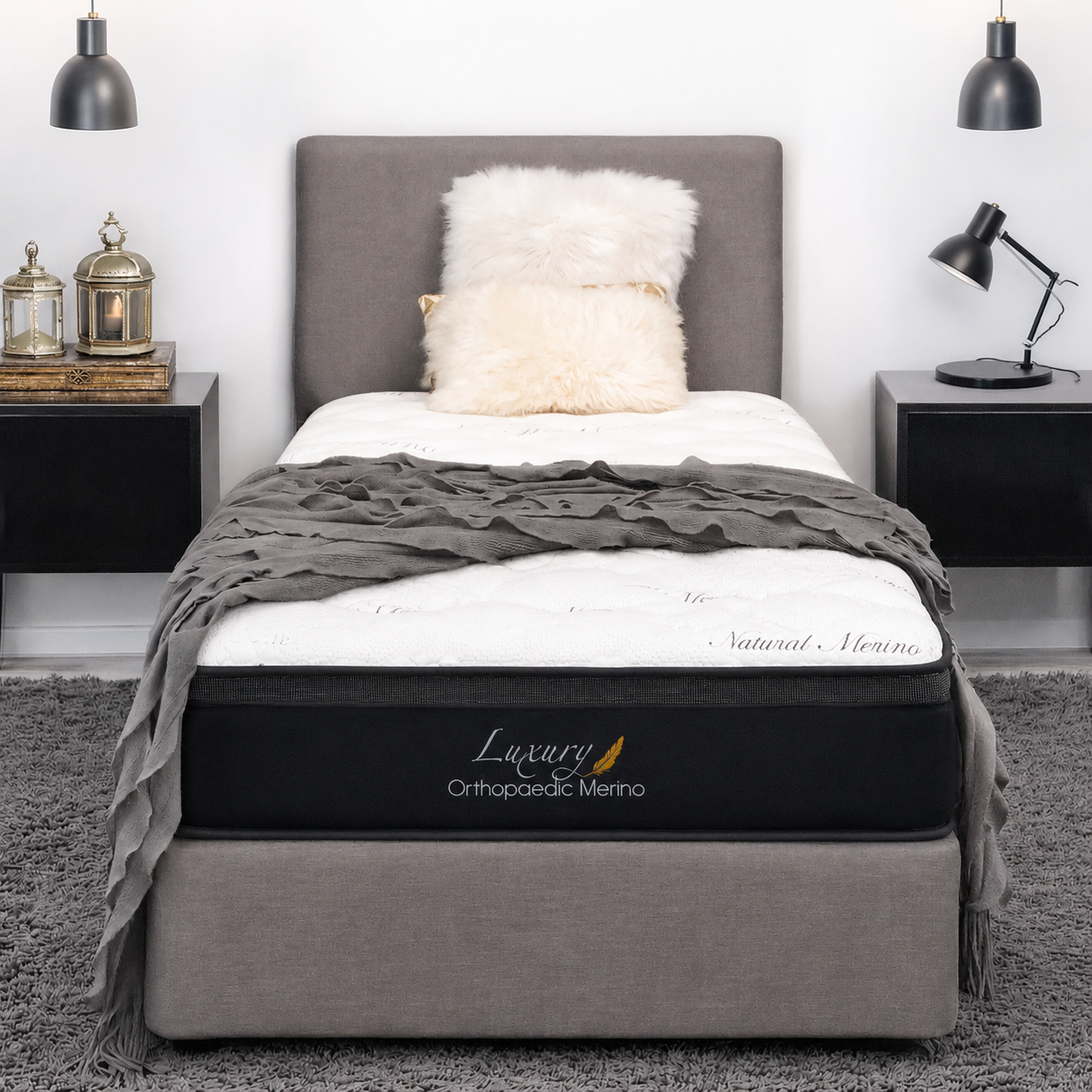 King Single Orthopaedic Merino Mattress & Base