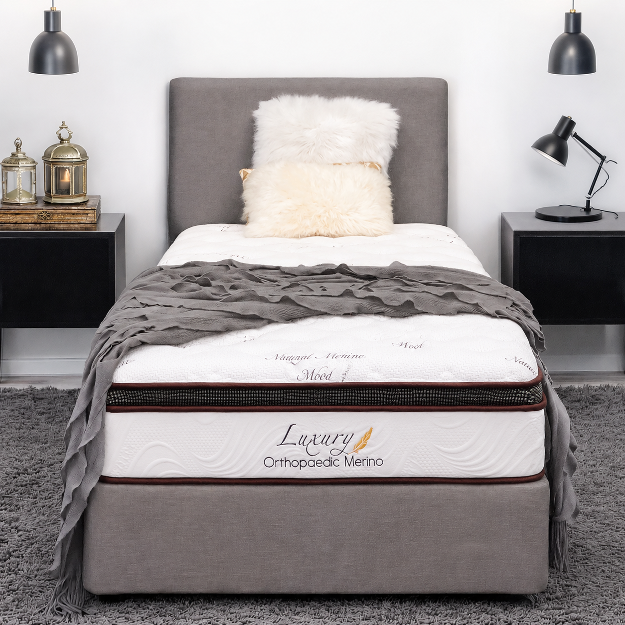 King Single Orthopaedic Merino Mattress & Base