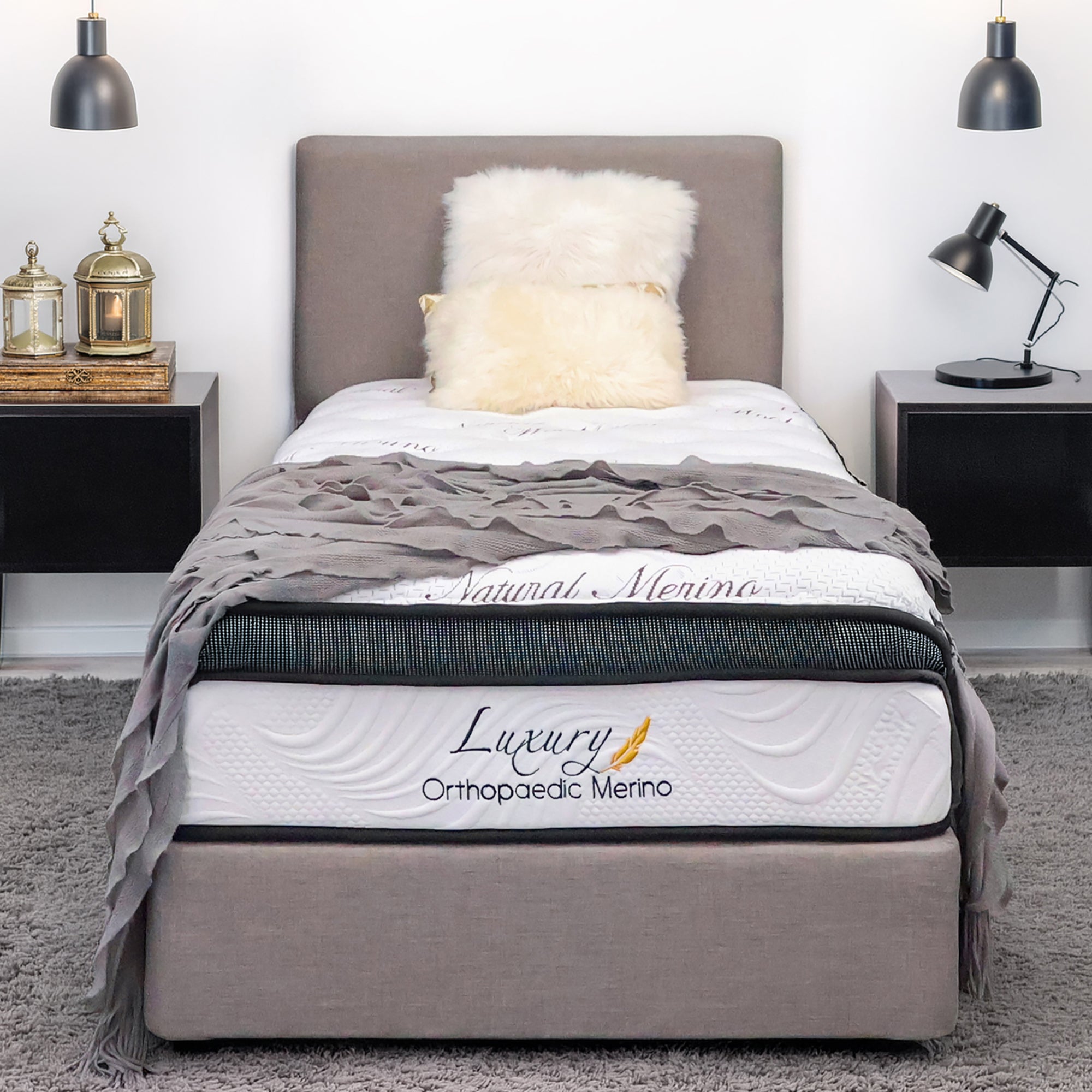 King Single Orthopaedic Merino Mattress & Base