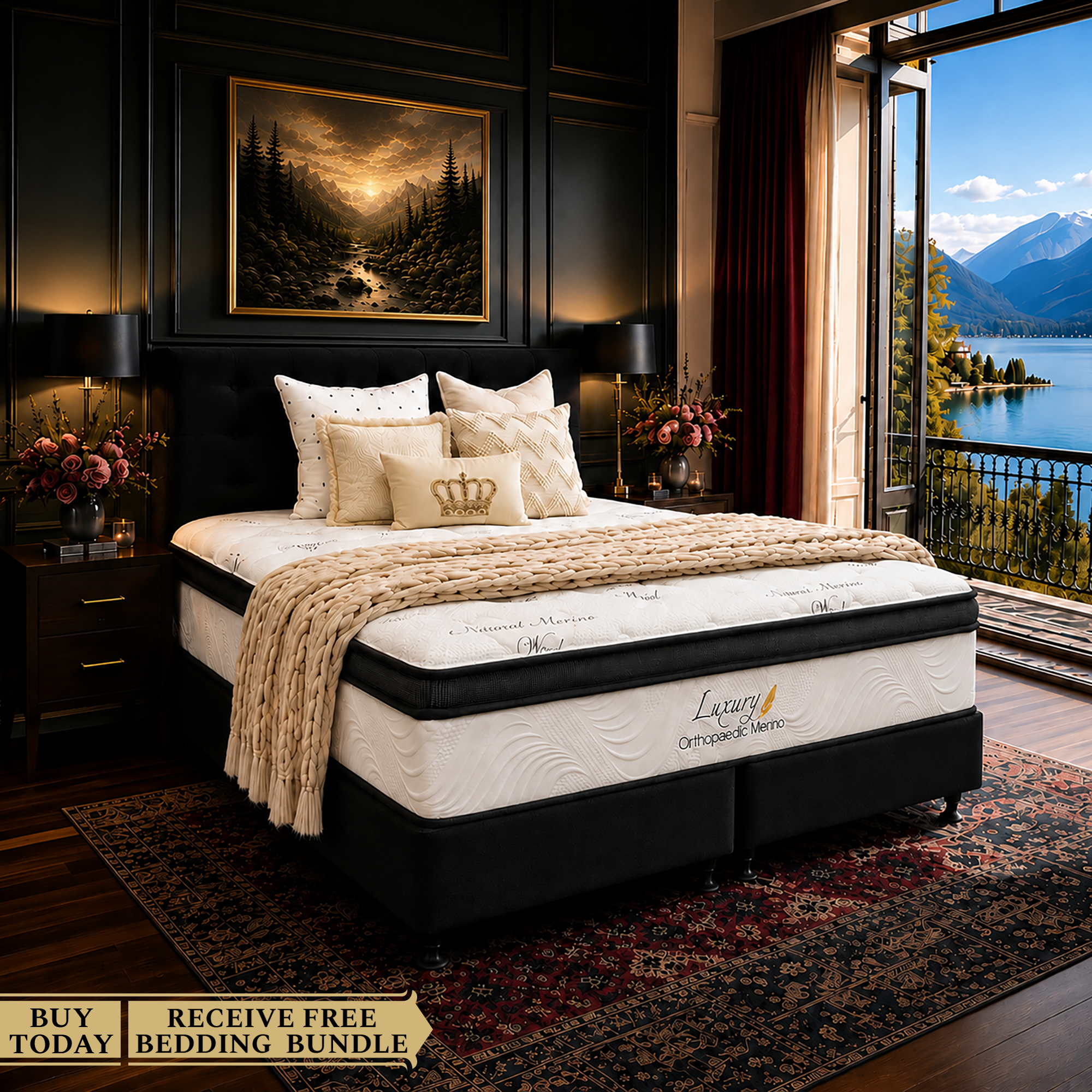 King Orthopaedic Merino Mattress Only