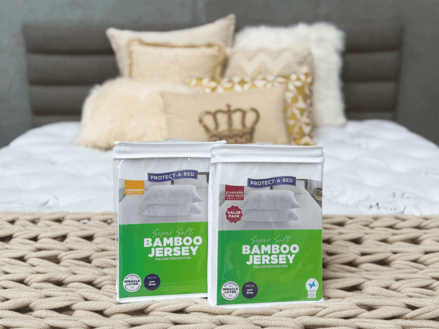 Bamboo Jersey Pillow Protector