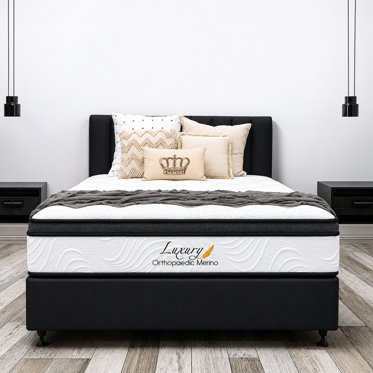 Queen Orthopaedic Merino Mattress & Base