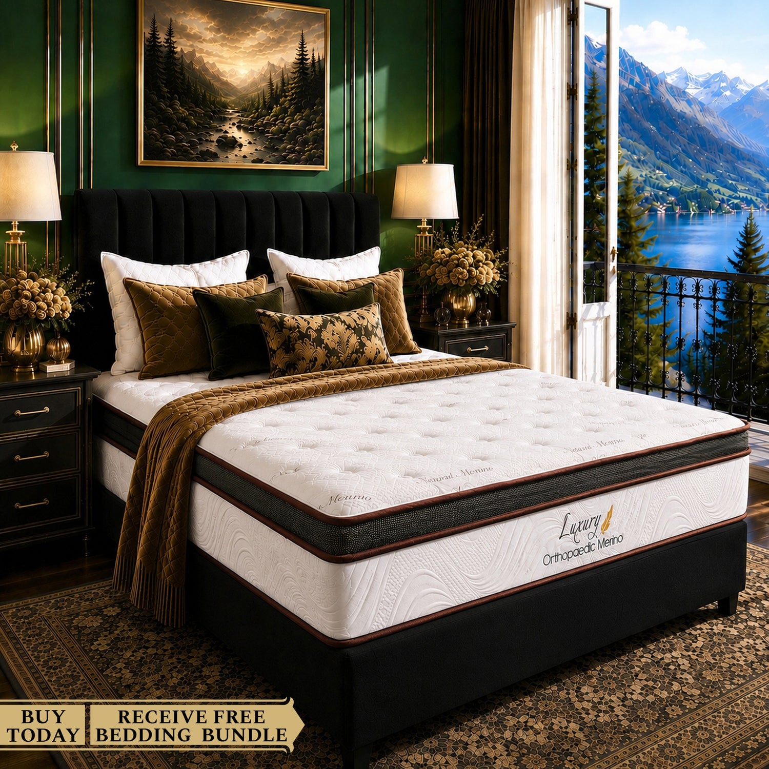 Queen Orthopaedic Merino Mattress Only