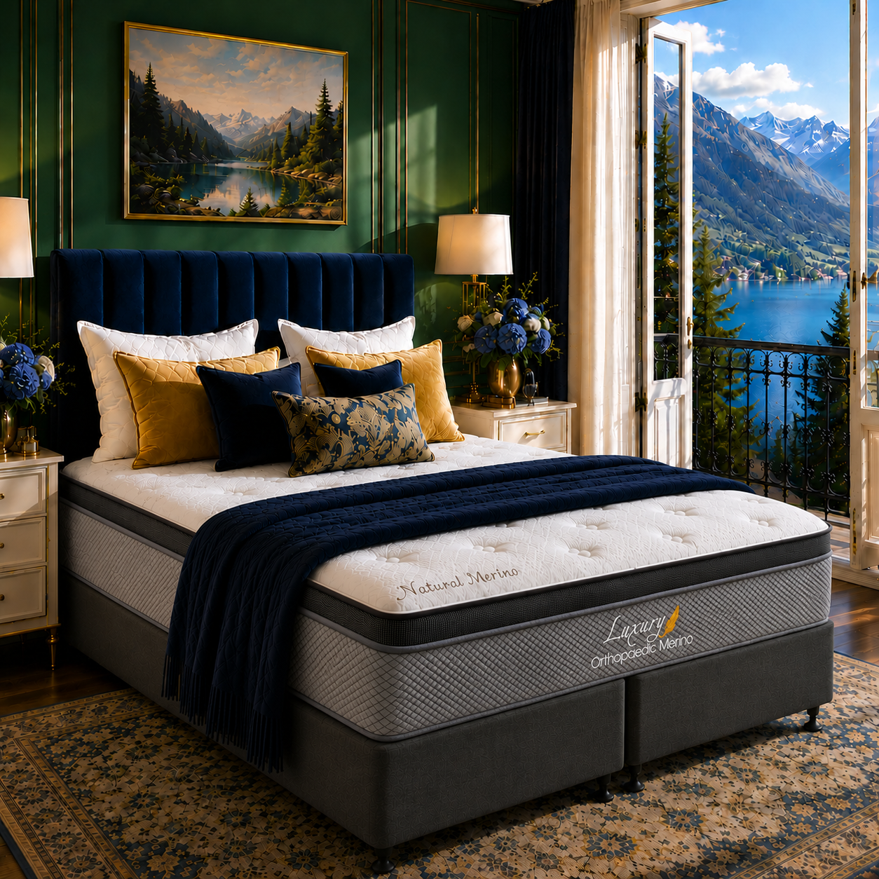 Queen Orthopaedic Merino Mattress & Split Base