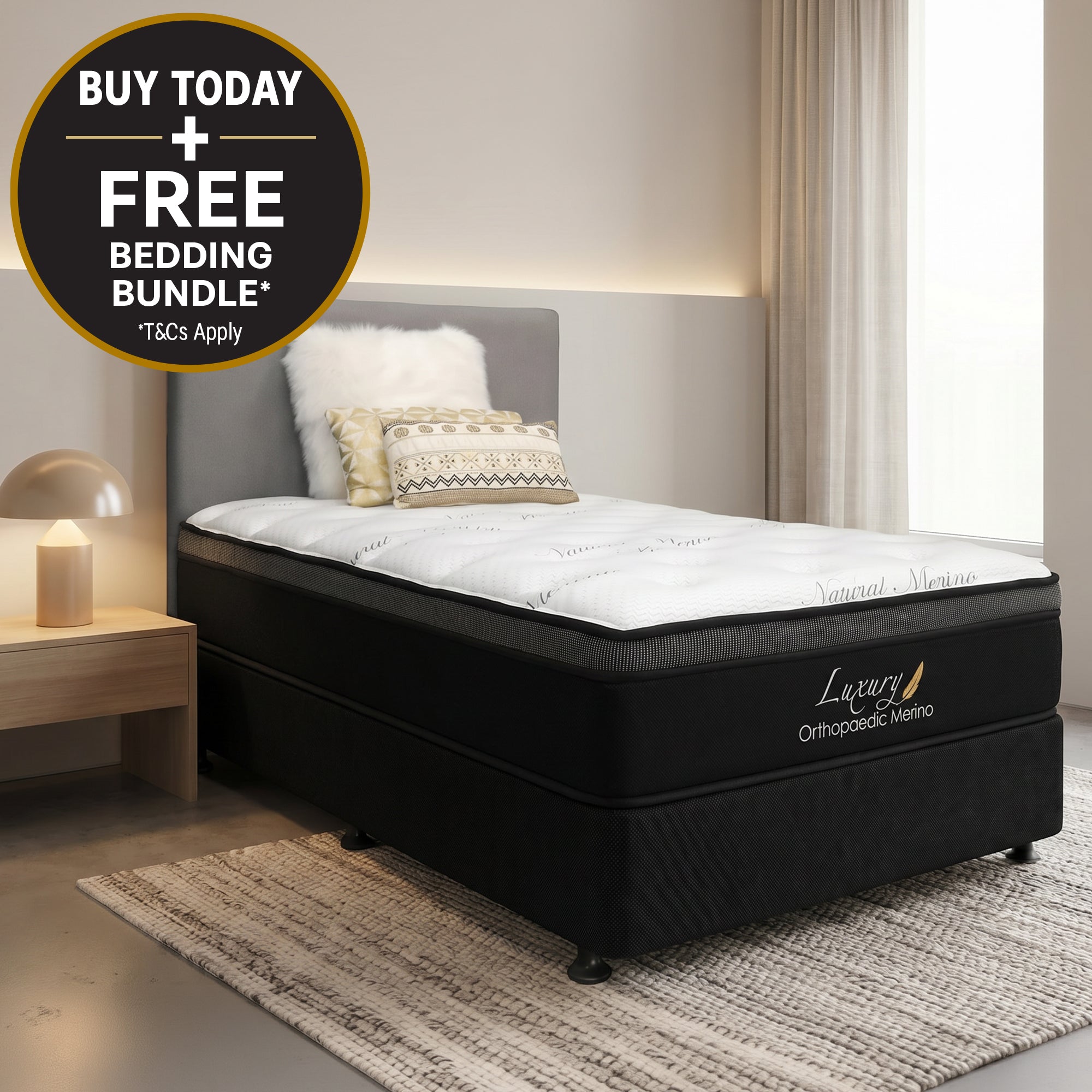 King Single Orthopaedic Merino Mattress Only