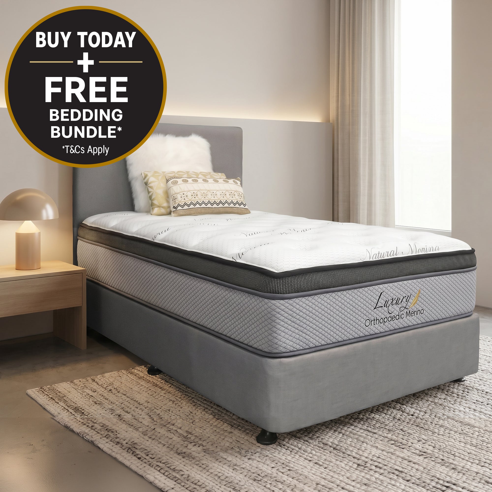 King Single Orthopaedic Merino Mattress Only