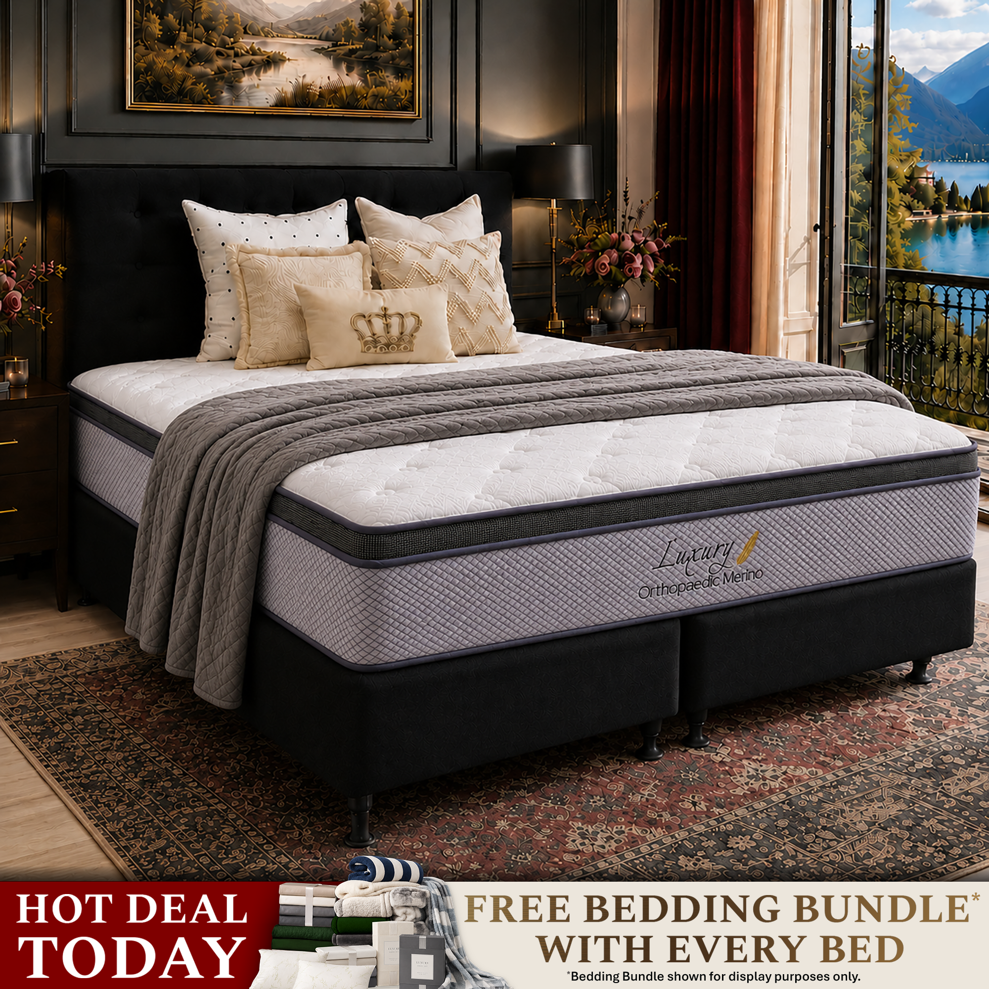 Super King Orthopaedic Merino Mattress & Base