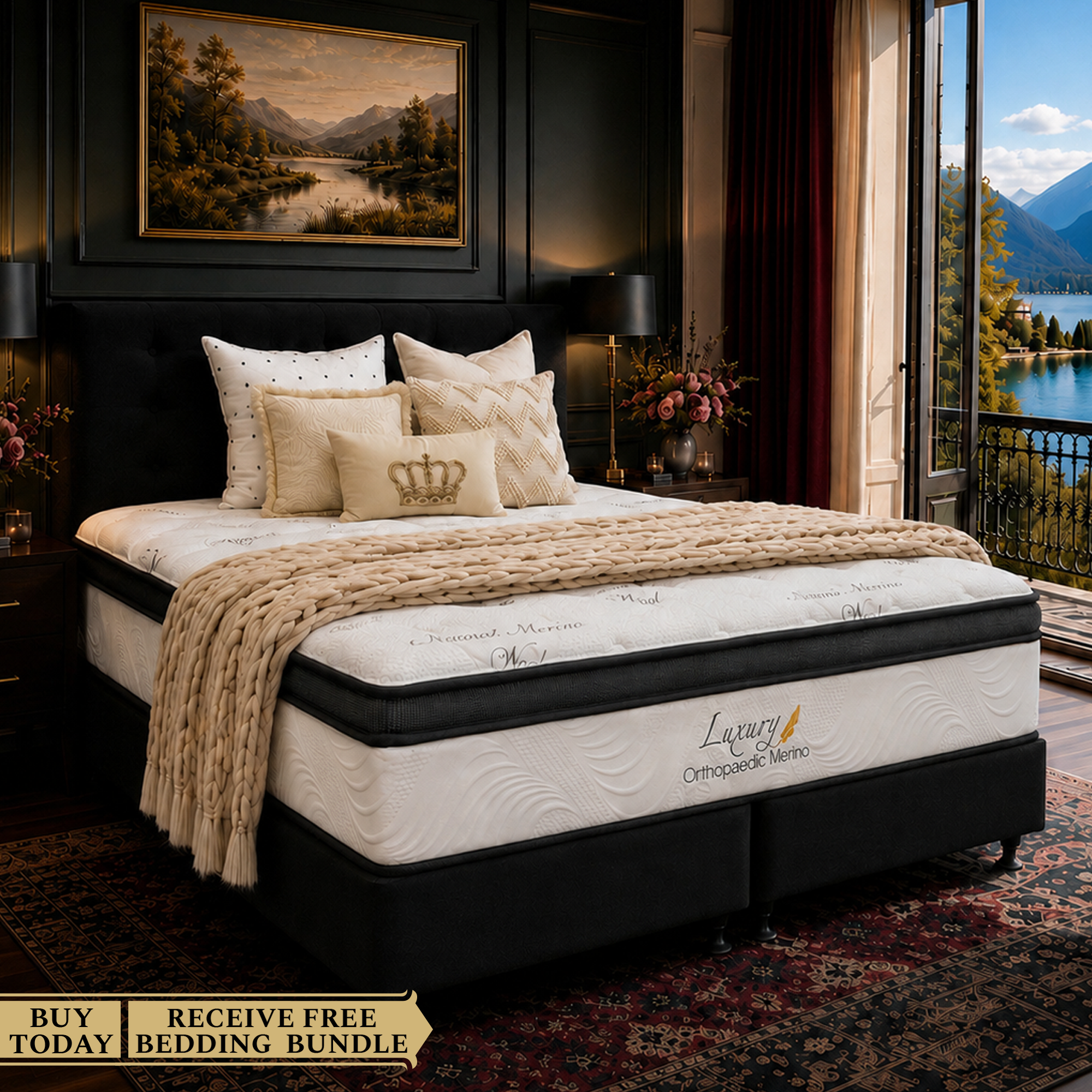 Super King Orthopaedic Merino Mattress Only