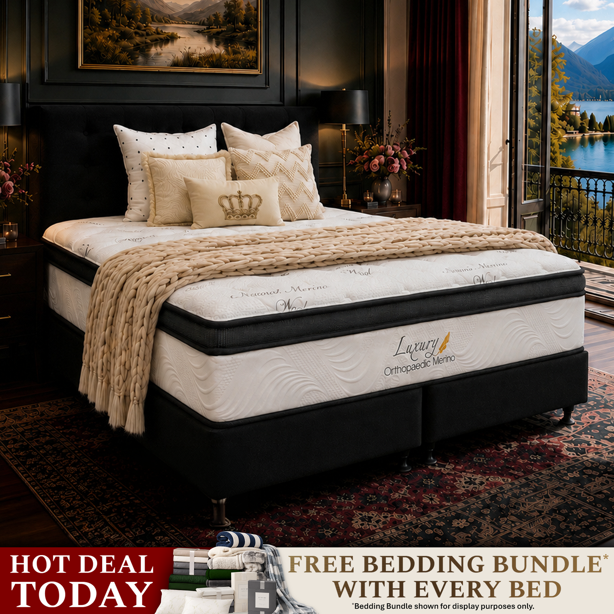 Super King Orthopaedic Merino Mattress & Base